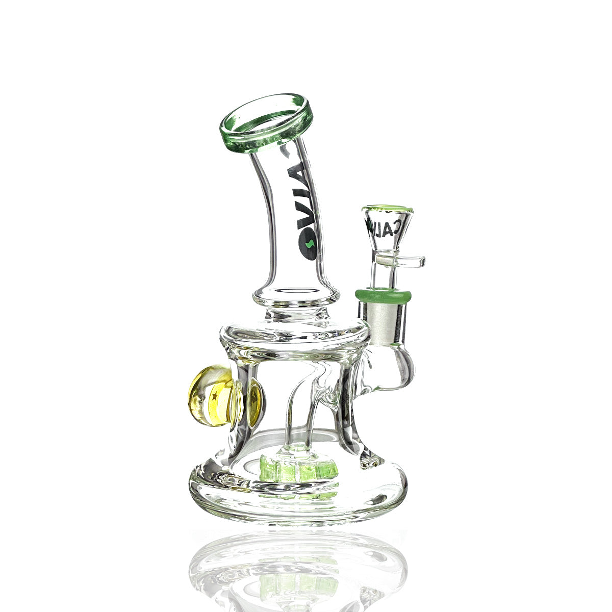 Bong Sphere Dragon Rig Green 20 cm Calvoglass