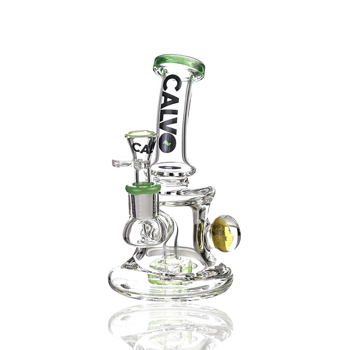 Bong Sphere Dragon Rig Green 20 cm Calvoglass