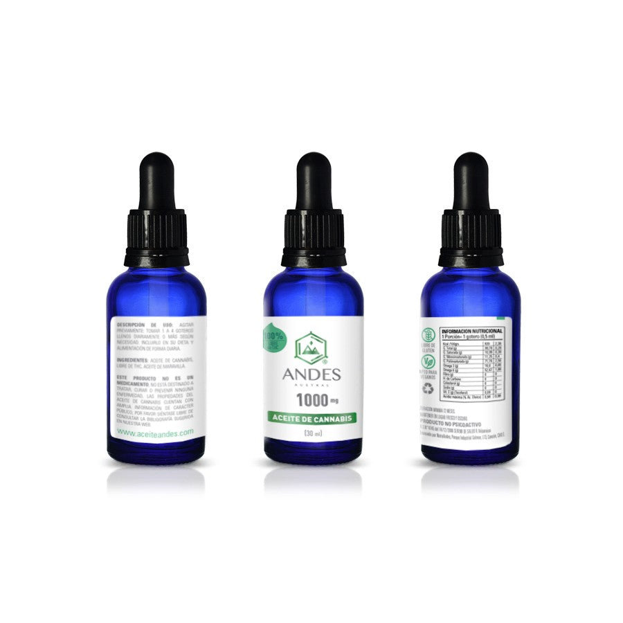 Aceite de CBD Andes Austral - 1000 mg