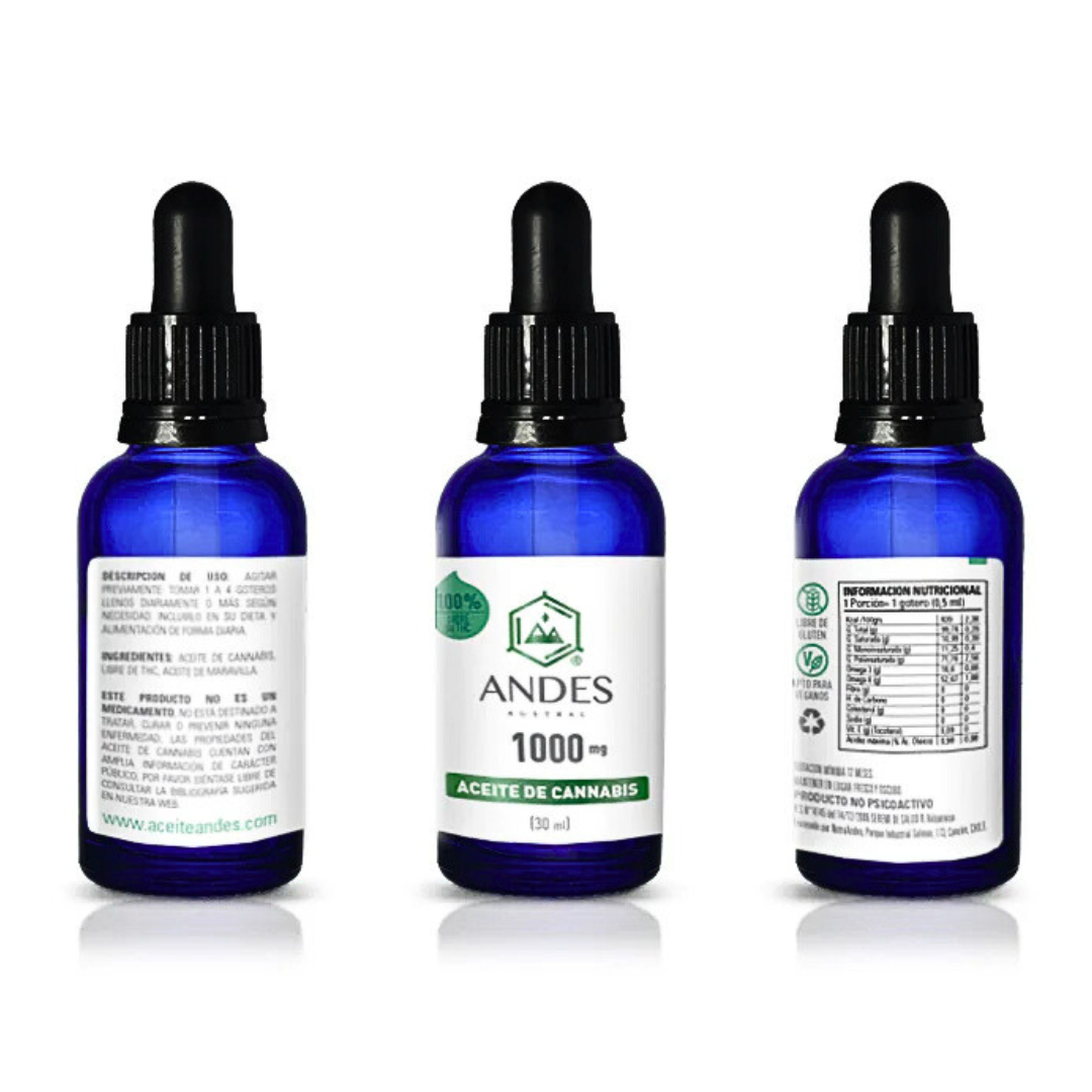 Aceite de CBD Andes Austral - 1000 mg