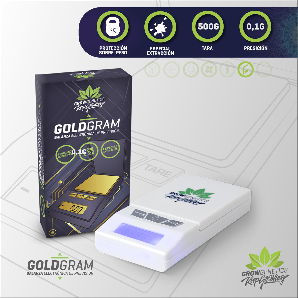 Balanza GoldGram 0.01 Grow Genetics