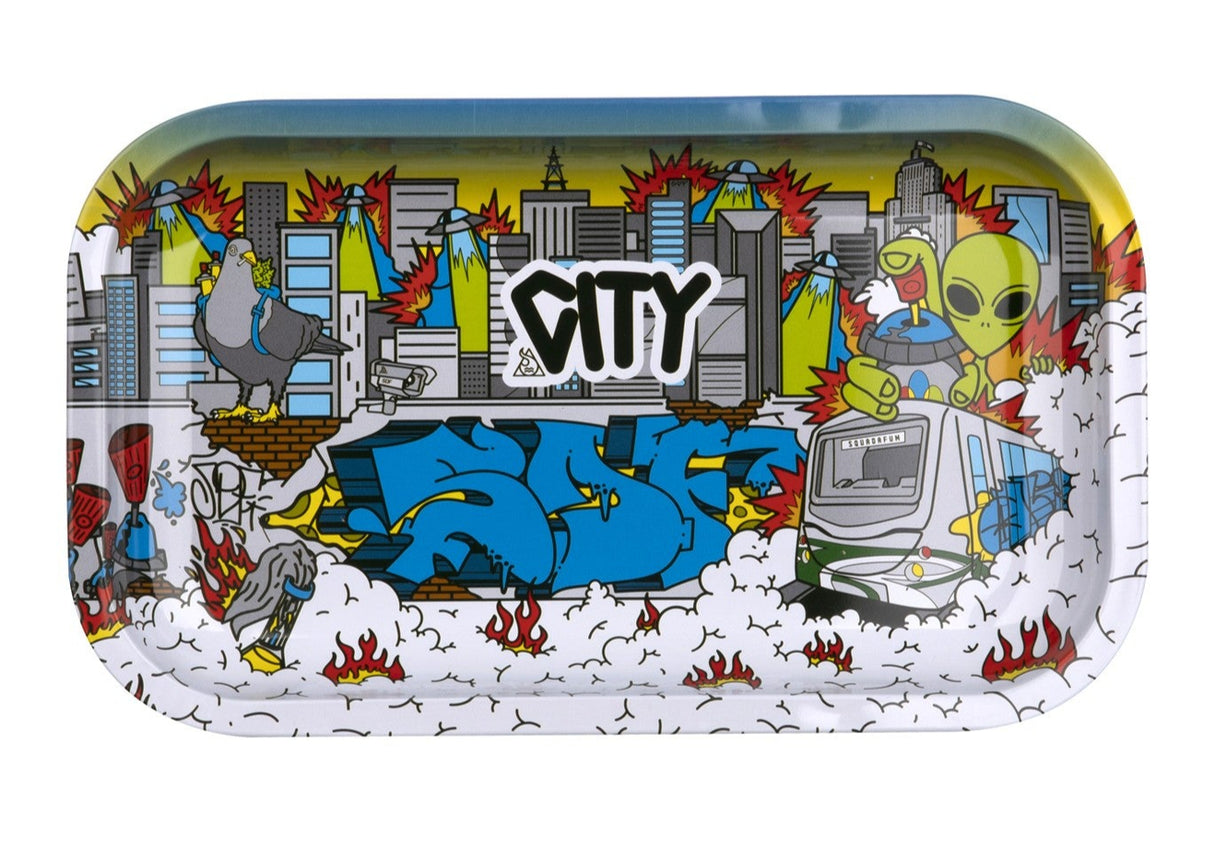 Bandeja Metalica Mediana City - Squadafum