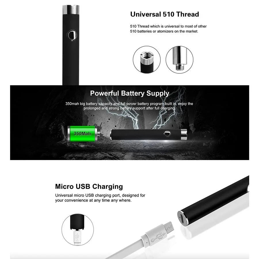 Bateria Portatil Hilo 510 Airis Vertex 2.0 350mAh Blanco