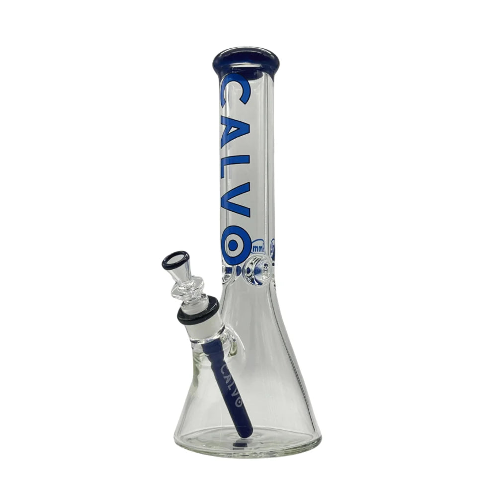 Bong Beaker 35cm 9Mm Premium Blue Calvo Glass