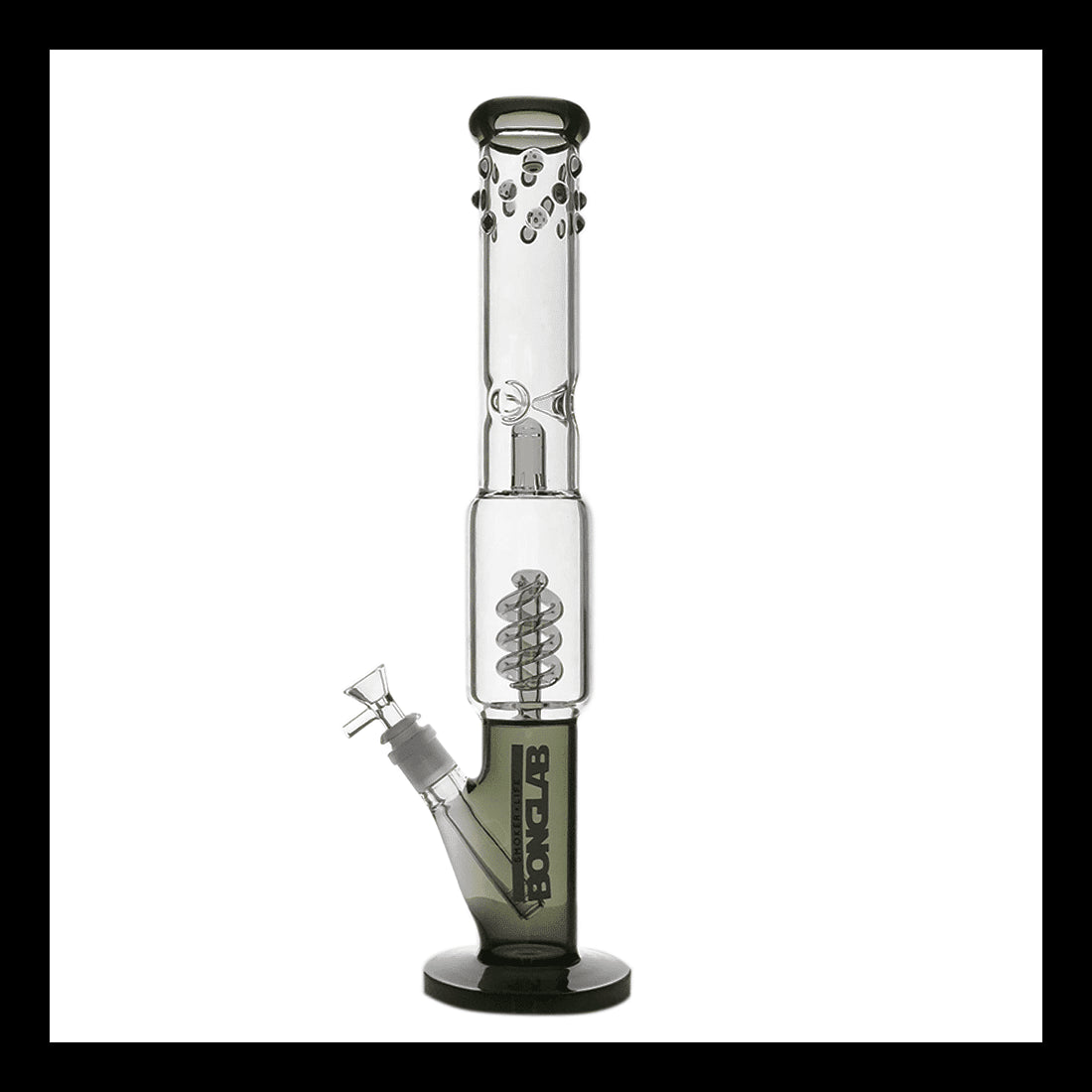 Bong Big Blow Clear Black 44cm Bonglab