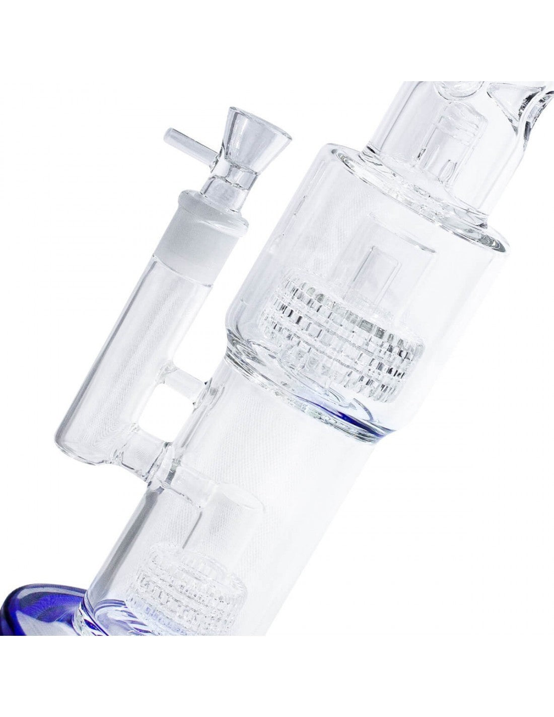 Bong Double Shot Blue 45 Cm Bonglab