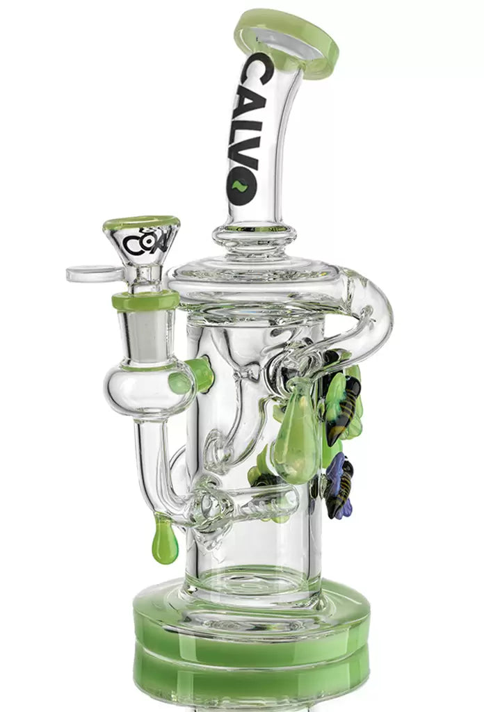 Bong Nectar Recycler Green 26 Cm Calvoglass