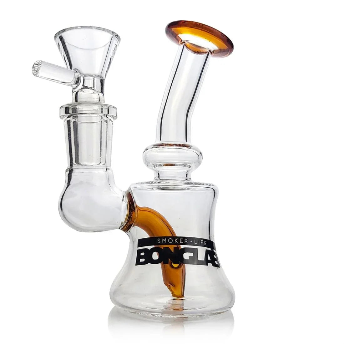 Bong Pyrex Tiny Bell Km4 10.5Cm Amber