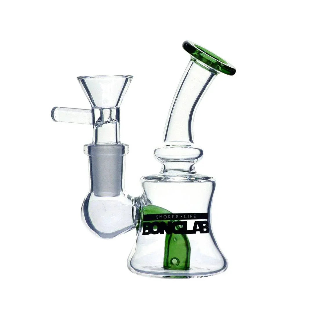 Bong Pyrex Tiny Bell Km4 10.5Cm Green