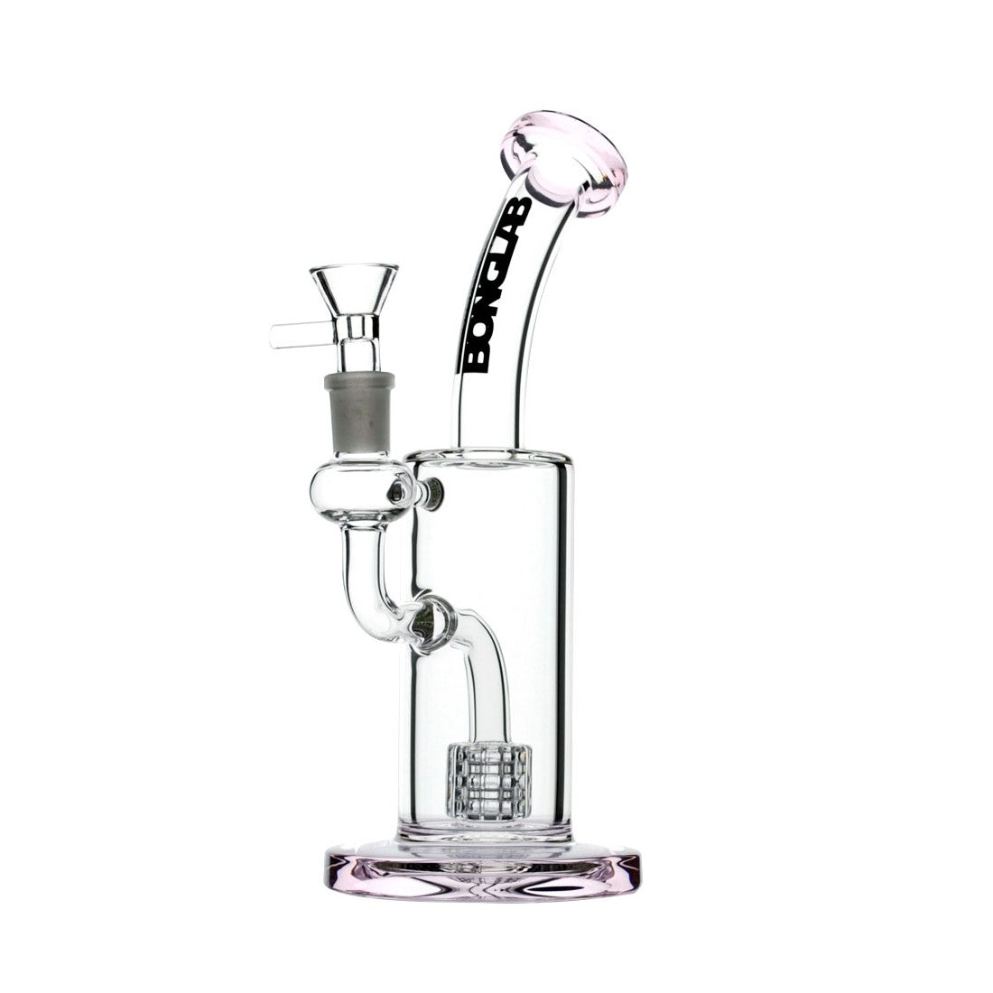 Bong Pyrex CUBE X2 20CM Bonglab Pink