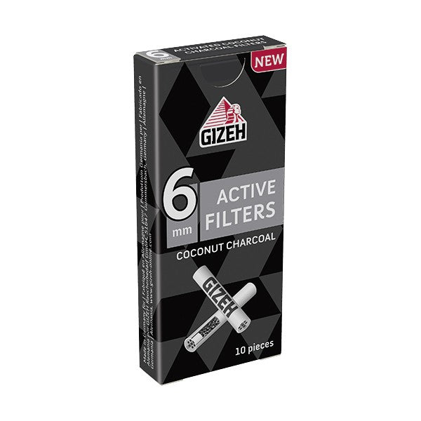 Boquillas Gizeh Carbon Activado 6mm 10 unid.