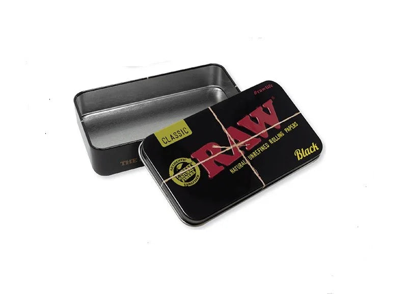 Cajita Metálica Raw Rectangular Negra