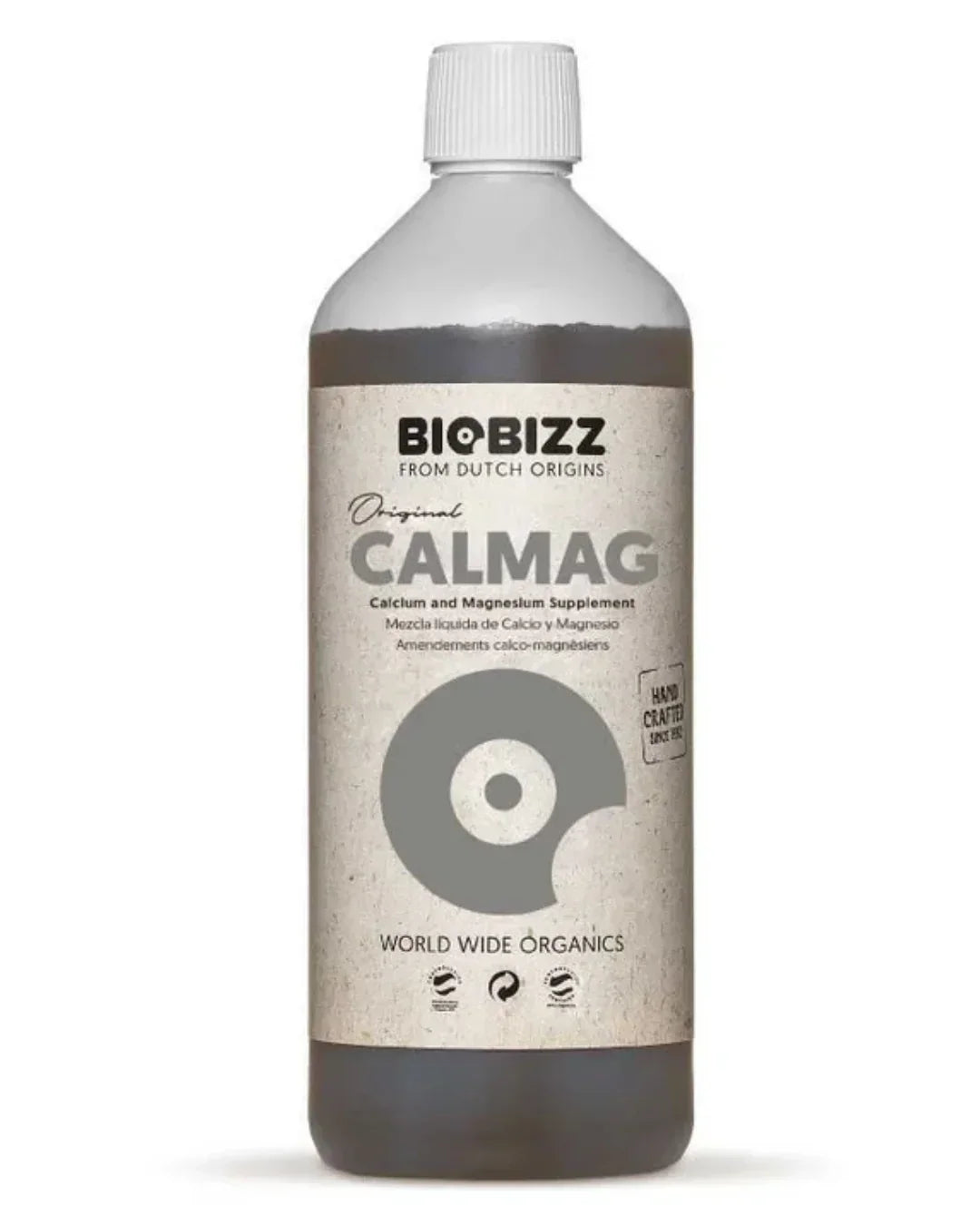 Botella de suplemento Calmag Biobizz, mezcla líquida de calcio y magnesio para cultivo indoor