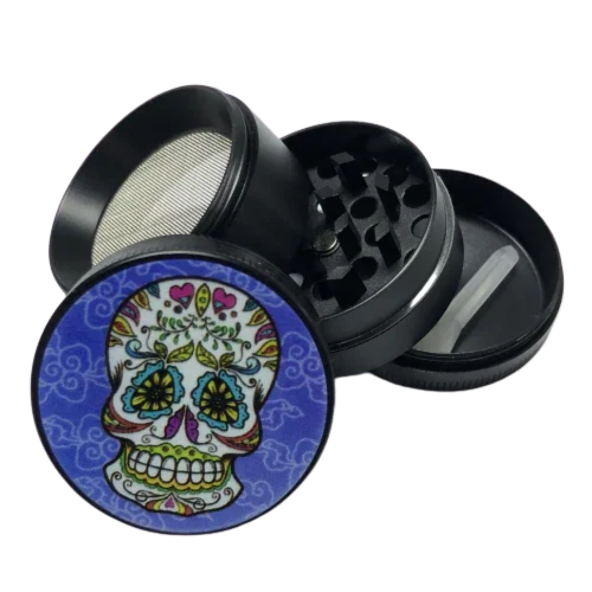 Moledor Metalico 40 Mm 4 Pcs. Catrinas Negro