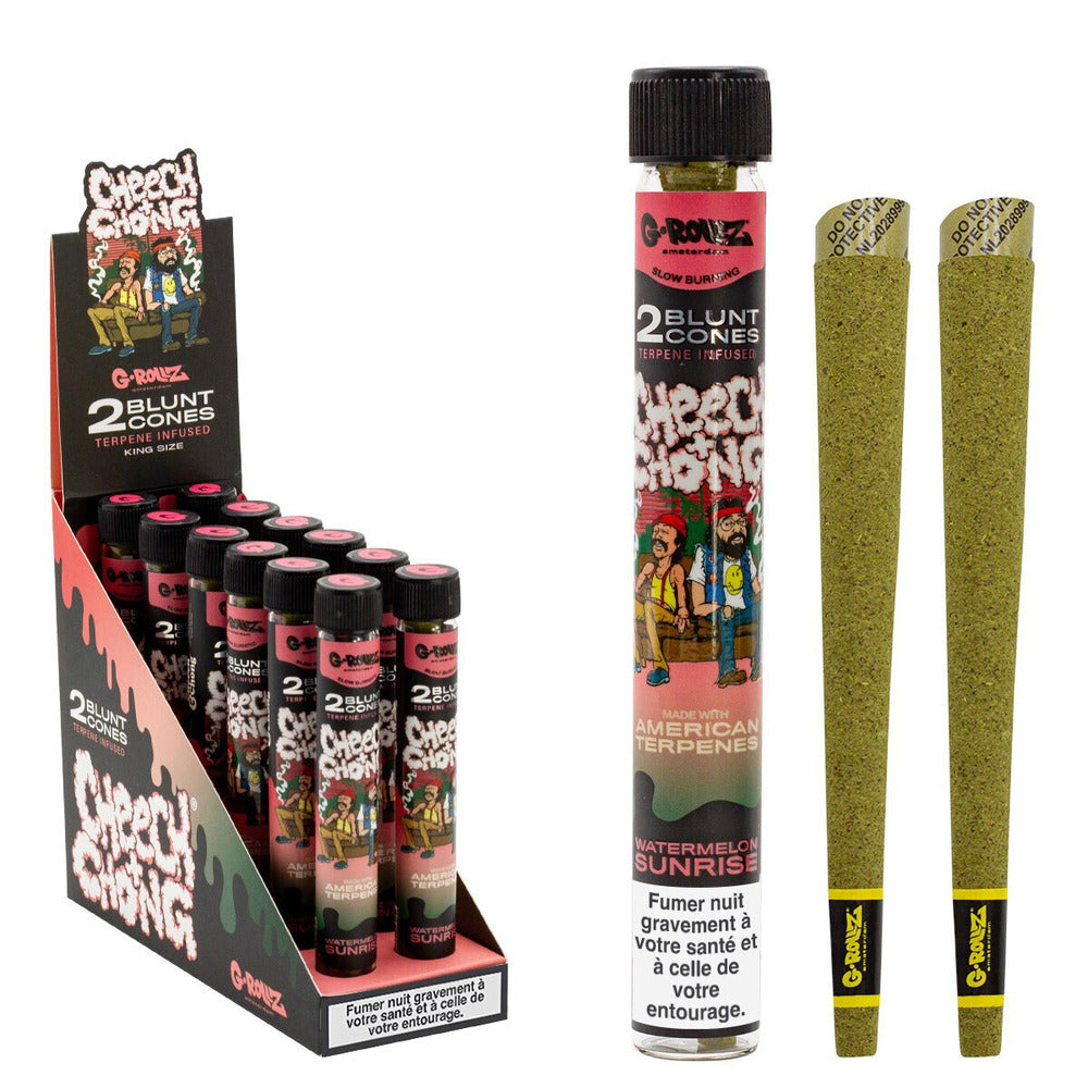 Tubo Cono Terpene Blunts x2 Watermelon Cheech&Chong G-Rollz