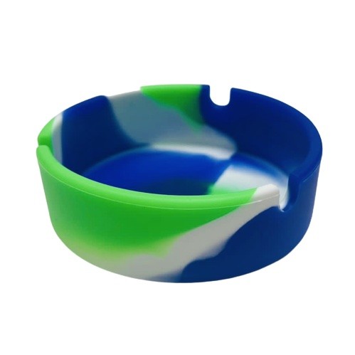 Cenicero Silicona 9 cms Azul Verde