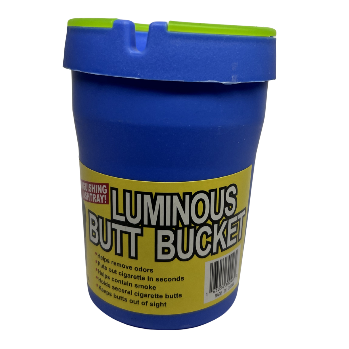 Cenicero De Auto Azul Luminous Butt Bucket