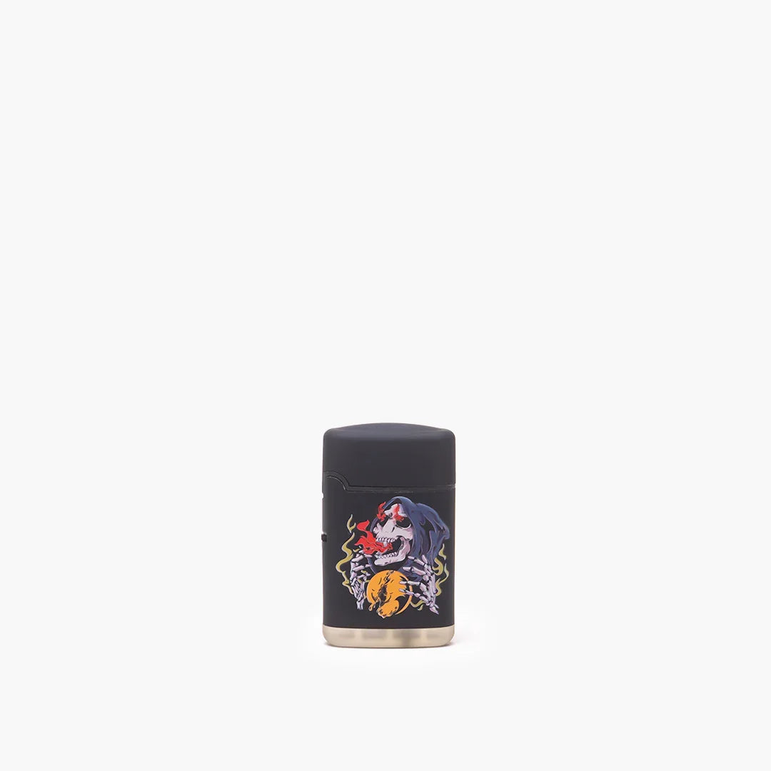 Encendedor Special Blue Classic Rubber Skull & Roses