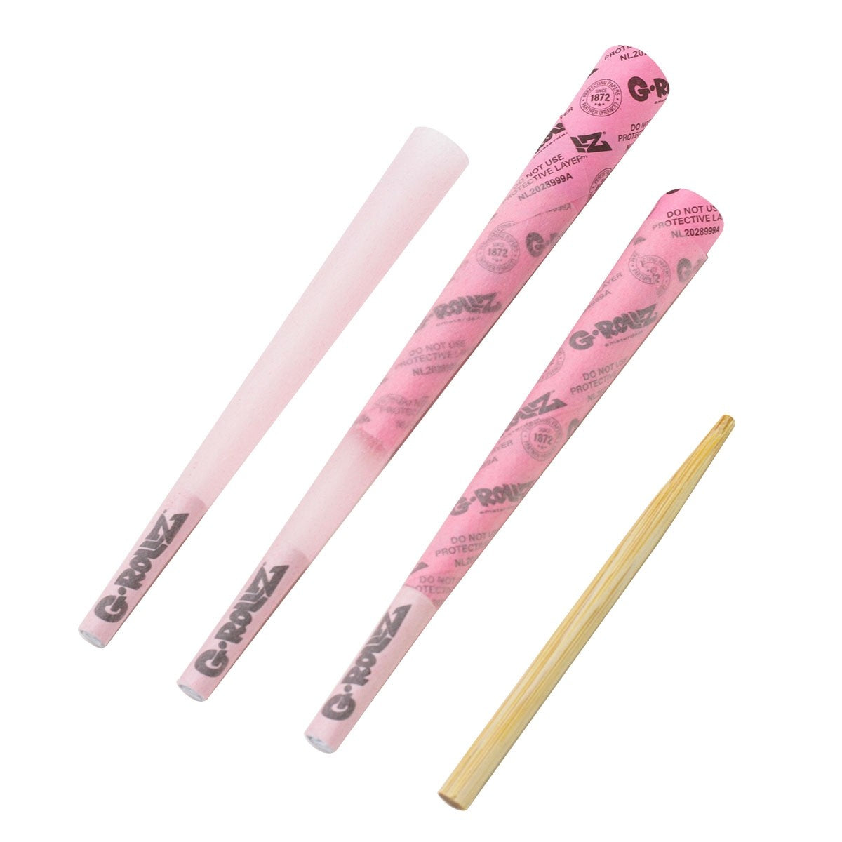 Conos G-Rollz 3 Conos King Size Pre-enrolados Pink Panda 1 1/4