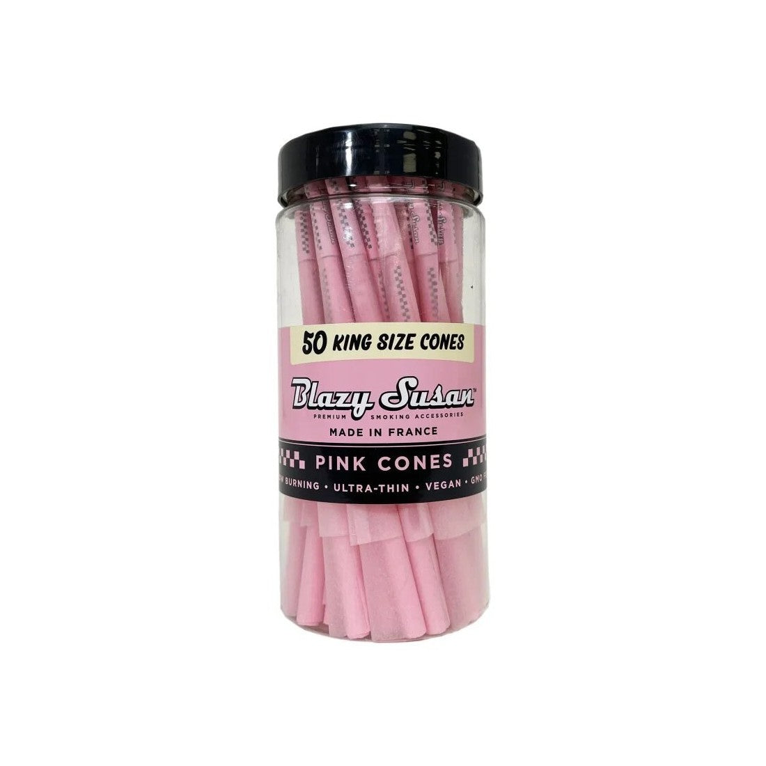 Conos Pre Roll Pink King Size Jar 50 unidades - Blazy Susan