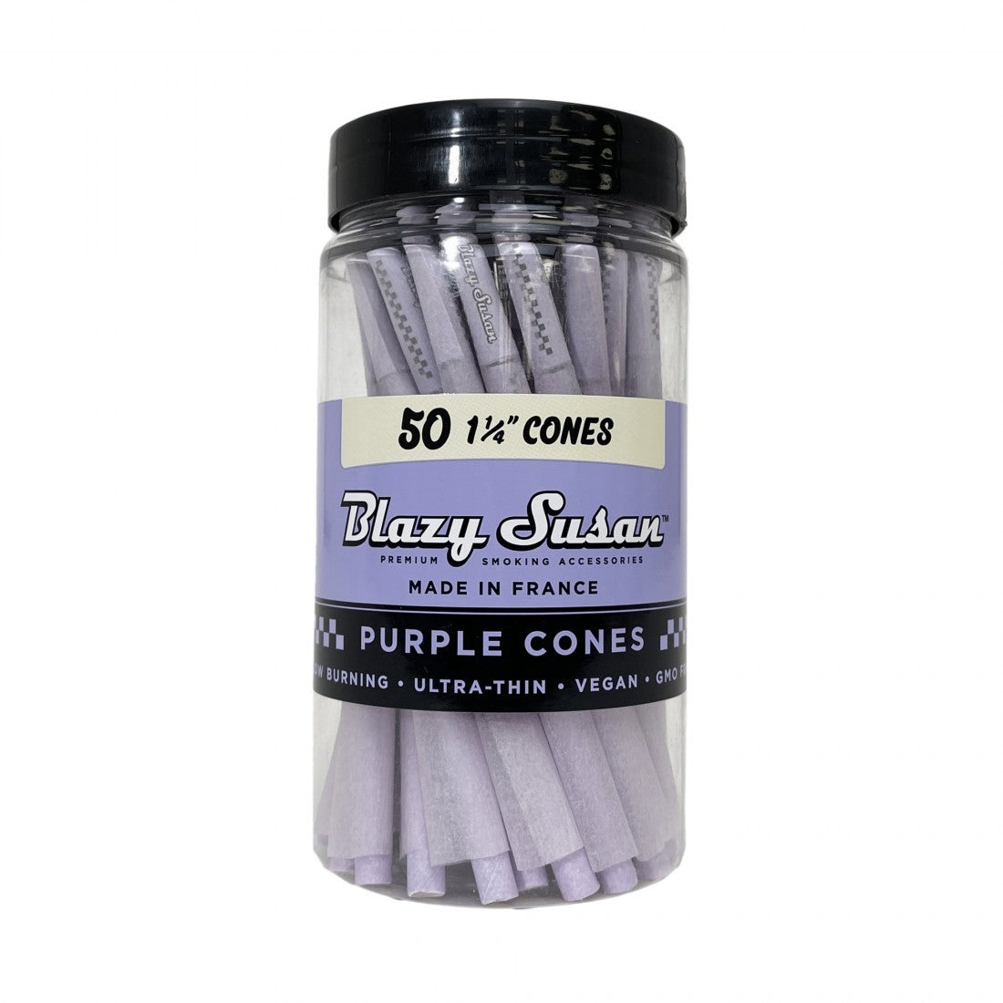 Conos Pre Roll Purple 1 1/4 Jar 50 unidades - Blazy Susan