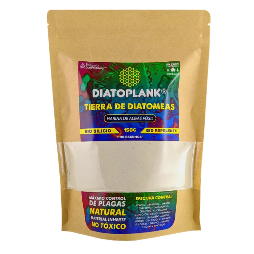 Bolsa de tierra de diatomeas Diatoplank, control natural de plagas para cultivo indoor, 150g