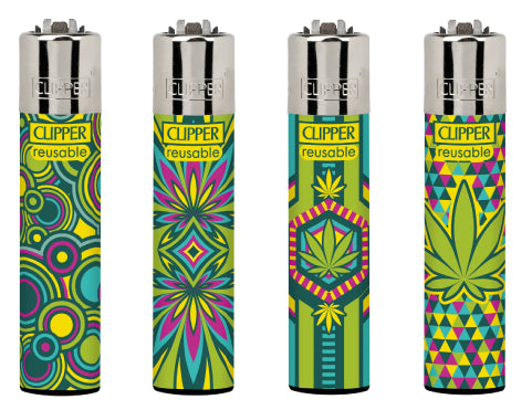 Encendedor Clipper Green Leaves