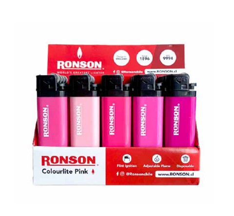 Encendedor Ronson Solido Pink