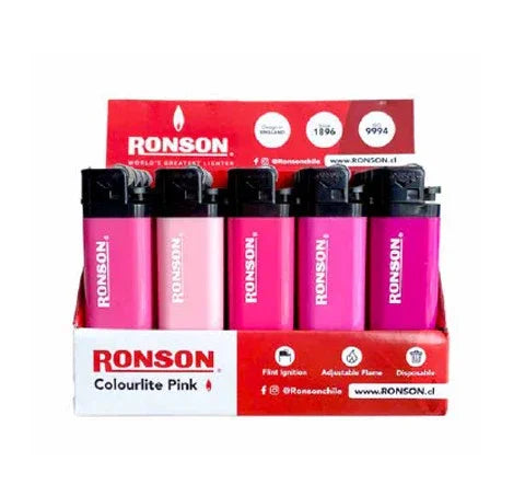 Encendedor Ronson Solido Pink