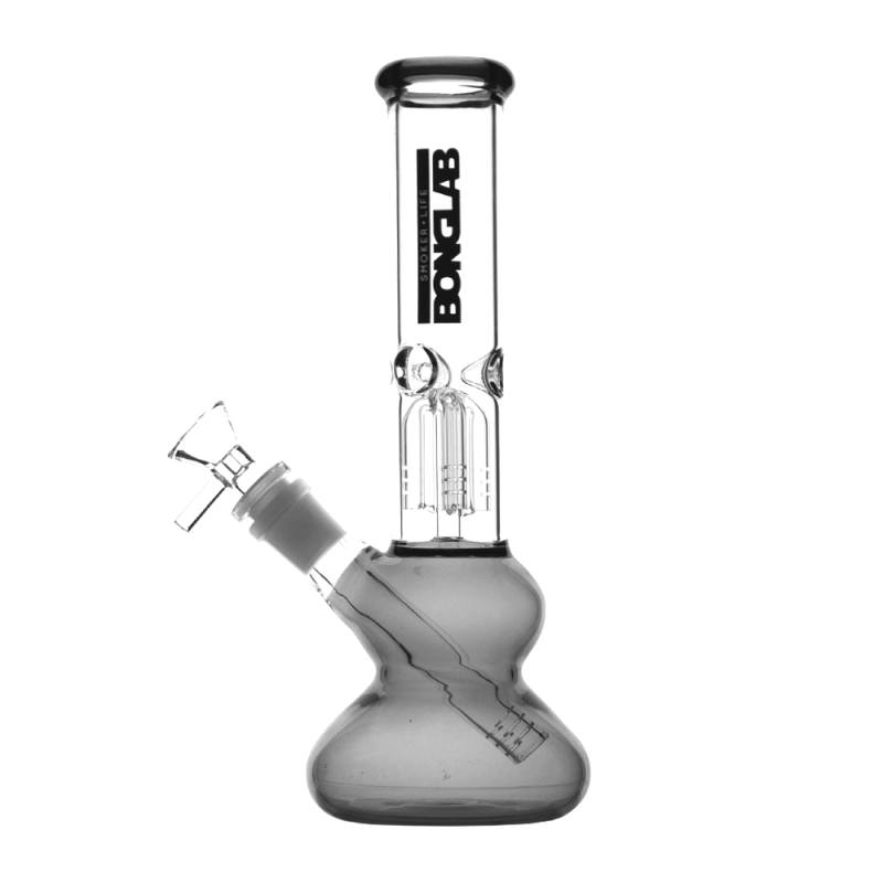 Bong de pyrex W06 Fat Candy de 25 cm Clear Black