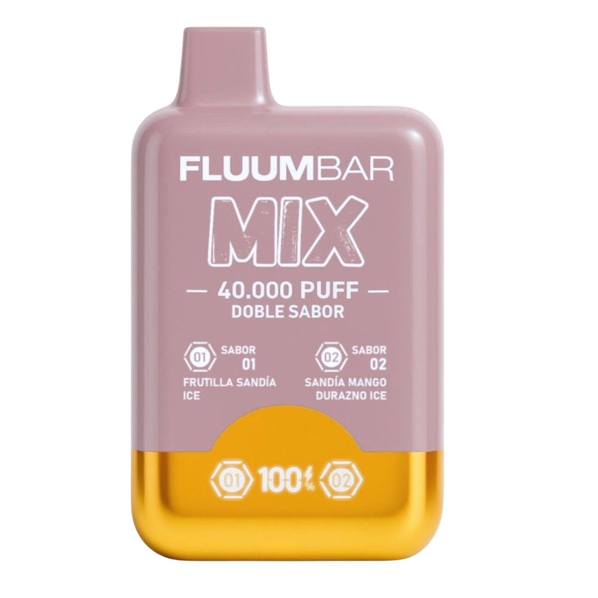 Vape Desechable Fluumbar Mix 40.000 Pff 4.5% nic - Frutilla Sandia y Sandia Mango Durazno