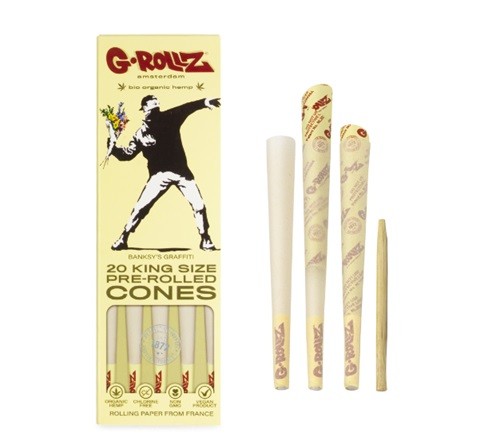 G-Rollz 20 Conos Pre Enrolados Bio Organic Hemp King Size