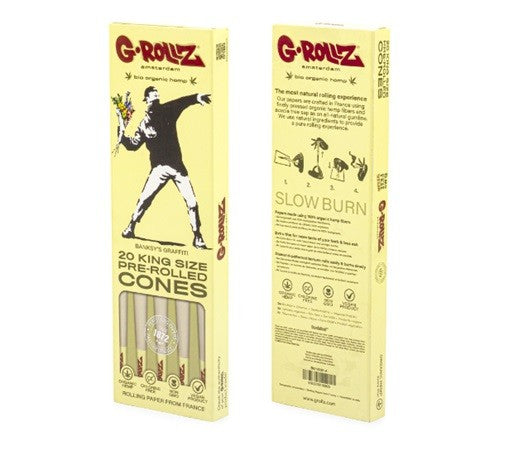 G-Rollz 20 Conos Pre Enrolados Bio Organic Hemp King Size