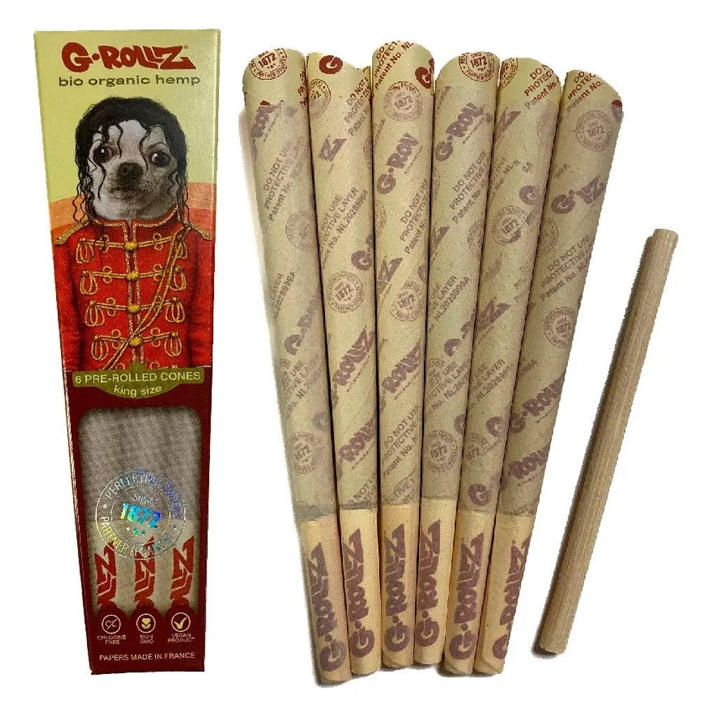G-Rollz 6 Conos Pre Enrolados Bio Organic Hemp King Size
