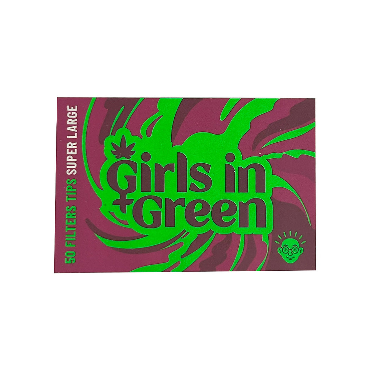 Girls in Green Rosa Papel Texturado - librillo frente