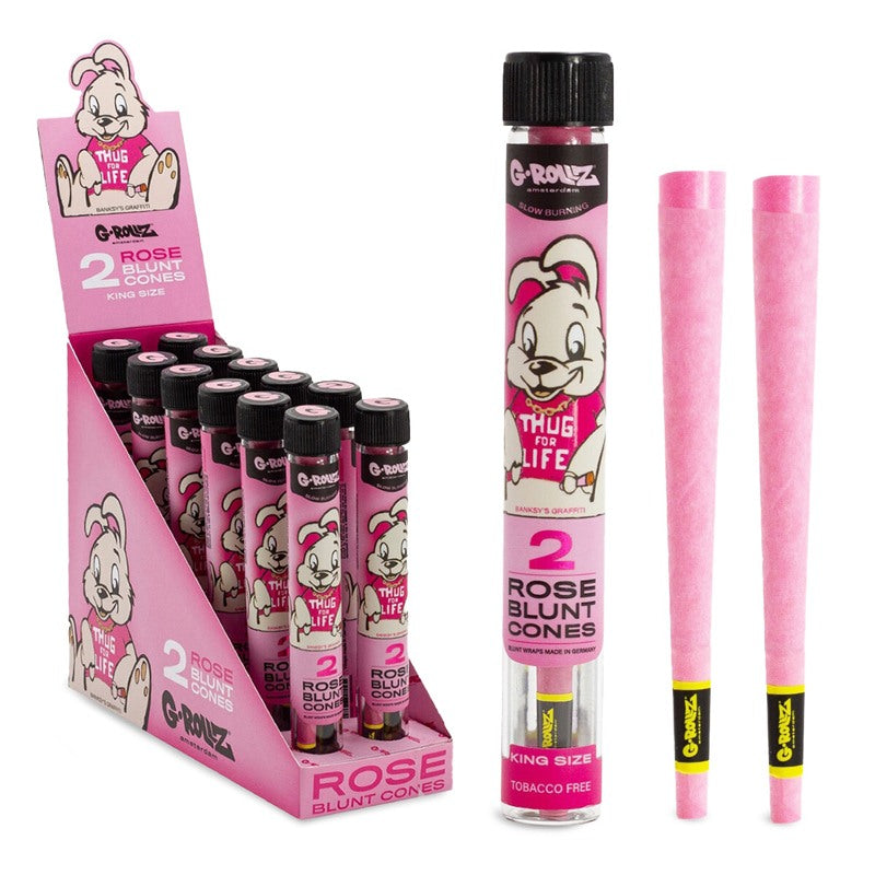 Tubo Cono Blunts x2 Petalos de Rosa G-Rollz