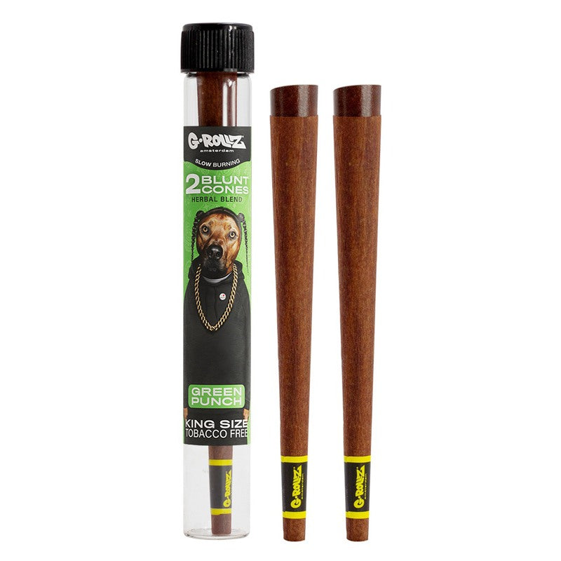 Tubo Cono Herbal Blunts x2 Green Punch Pets G-Rollz