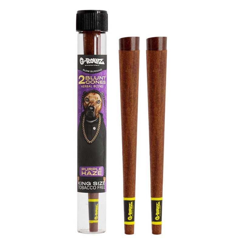 Tubo Cono Herbal Blunts x2 Purple Haze Pets G-Rollz