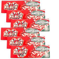 Papelillos para fumar Juicy Jay's sabor Candy Cane en empaque rojo con diseño navideño