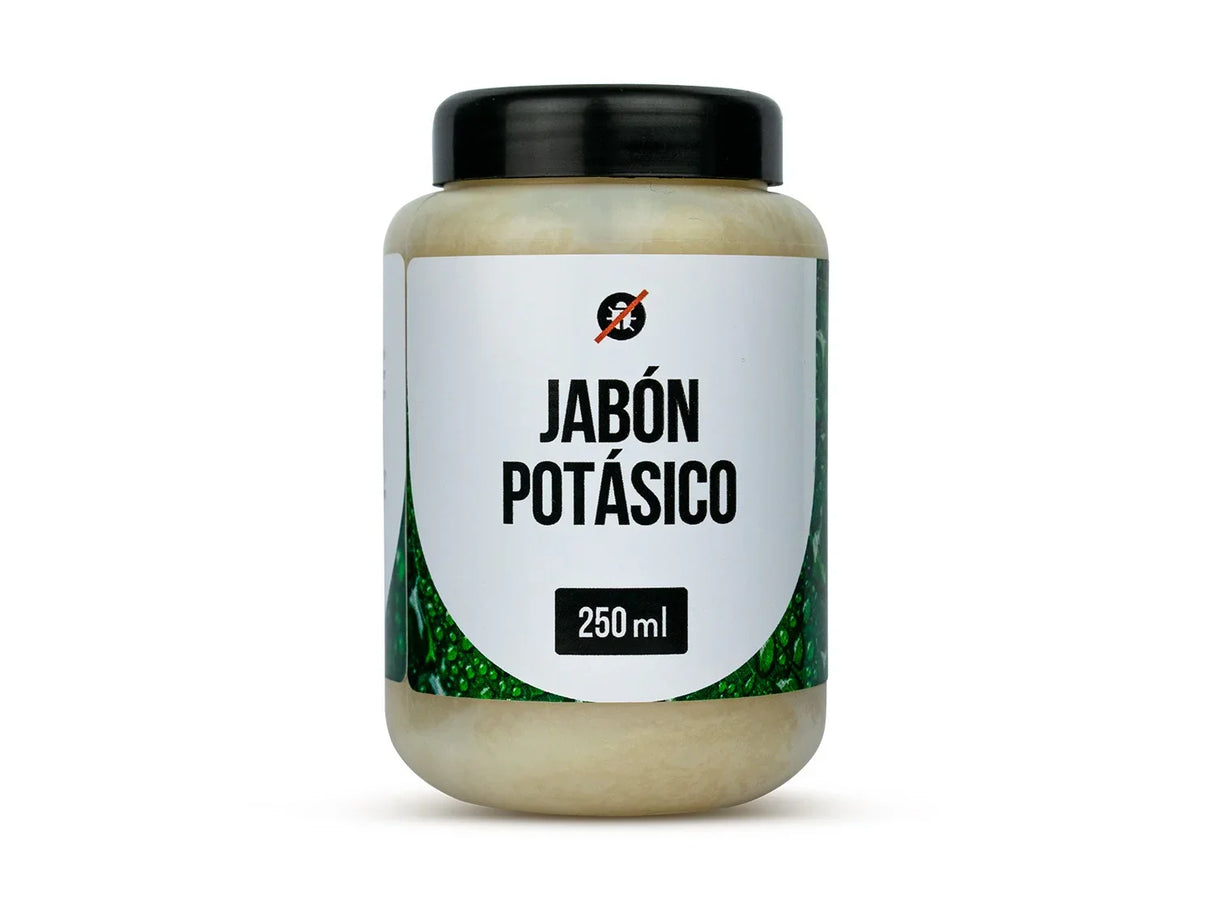 Envase de jabón potásico 250 ml para control de plagas en cultivo indoor