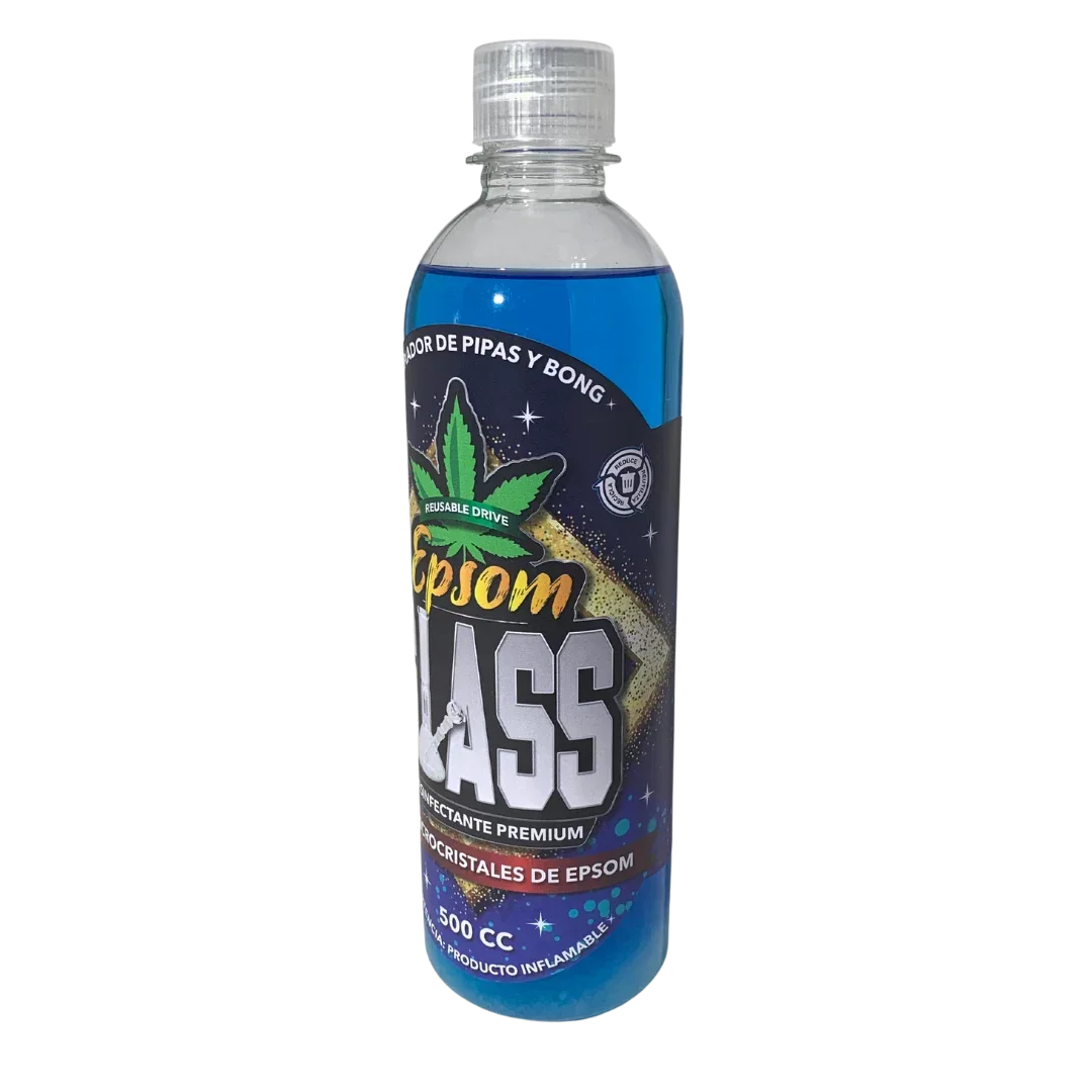 Limpiador De Pipas Y Bongs Con Sal De Epsom Glass 500CC