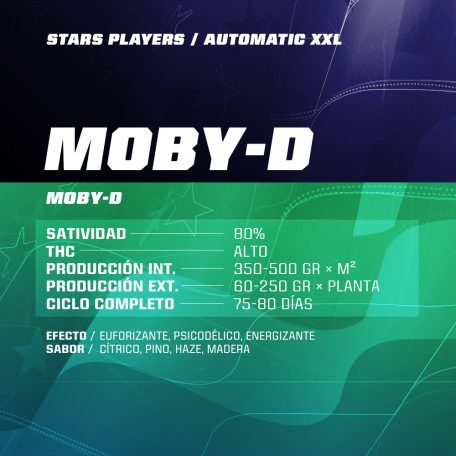 Moby-D Xxl Auto 2 Semillas Bsf Seeds