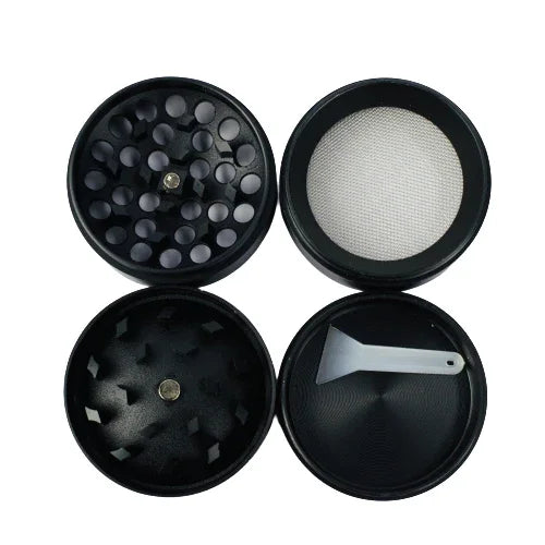 Moledor Metalico 40Mm 4 Pcs Concavo Negro