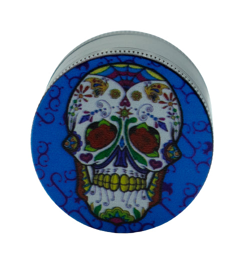 Moledor Metalico 45 Mm 4 Pcs. Catrinas Negro Azul