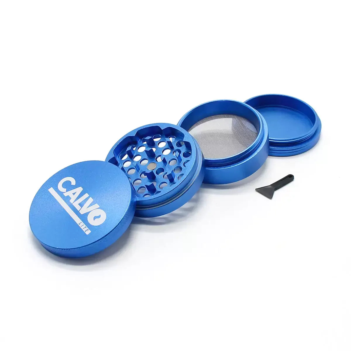 Moledor Metalico Lite Azul 63mm Calvo Glass