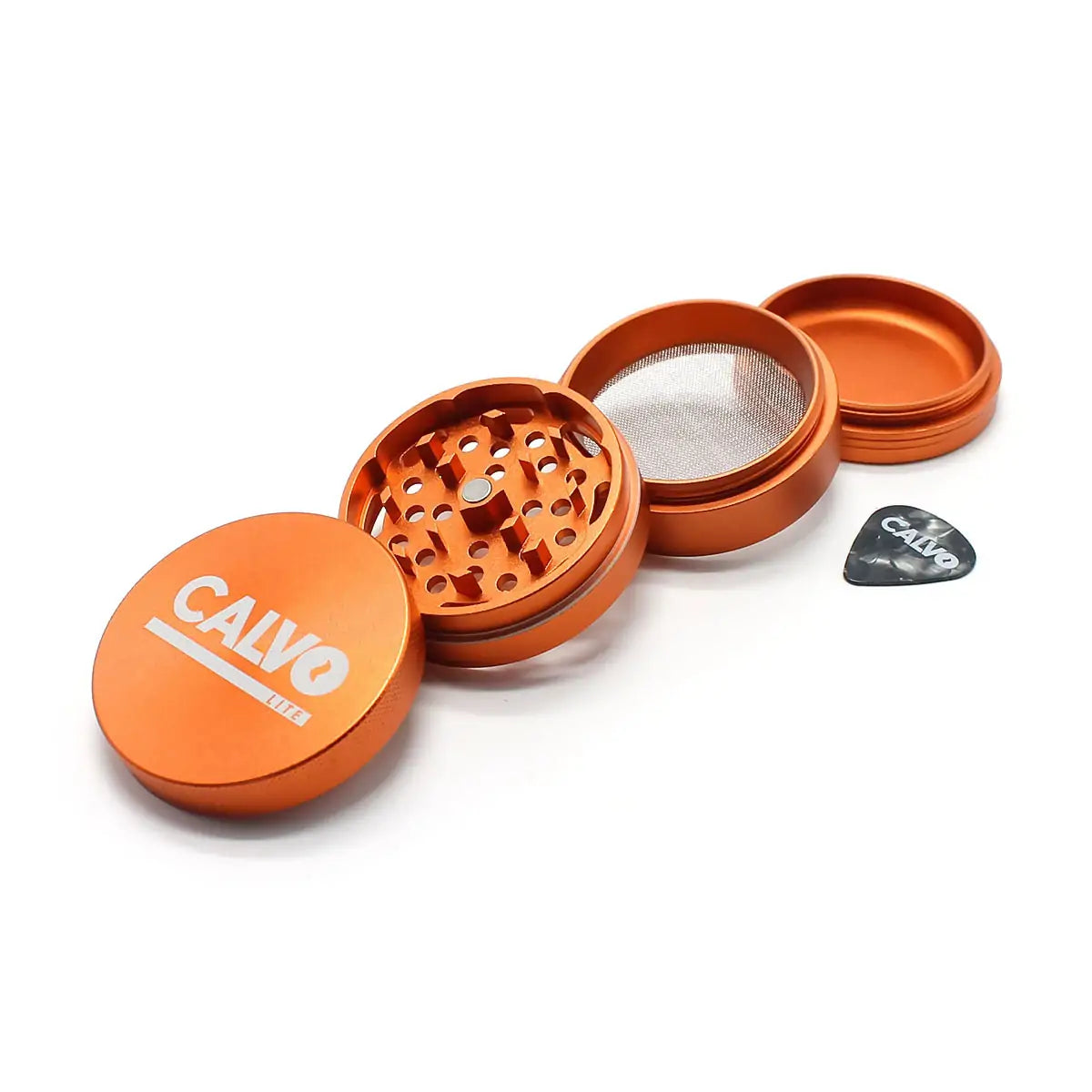 Moledor Metalico Naranja 63mm Calvo Glass