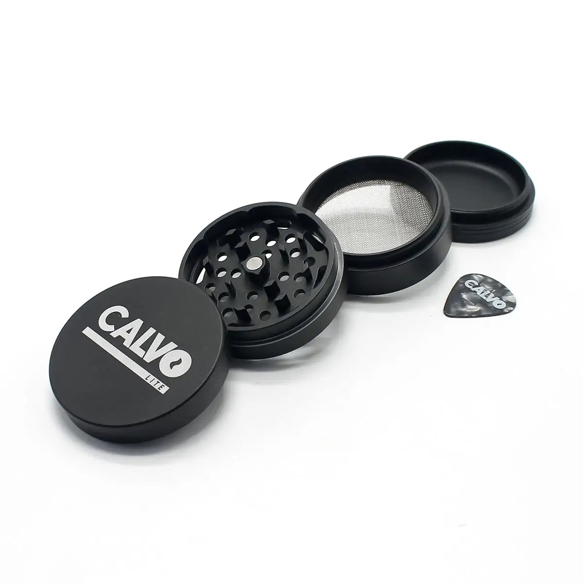 Moledor Metalico Negro 63mm Calvo Glass