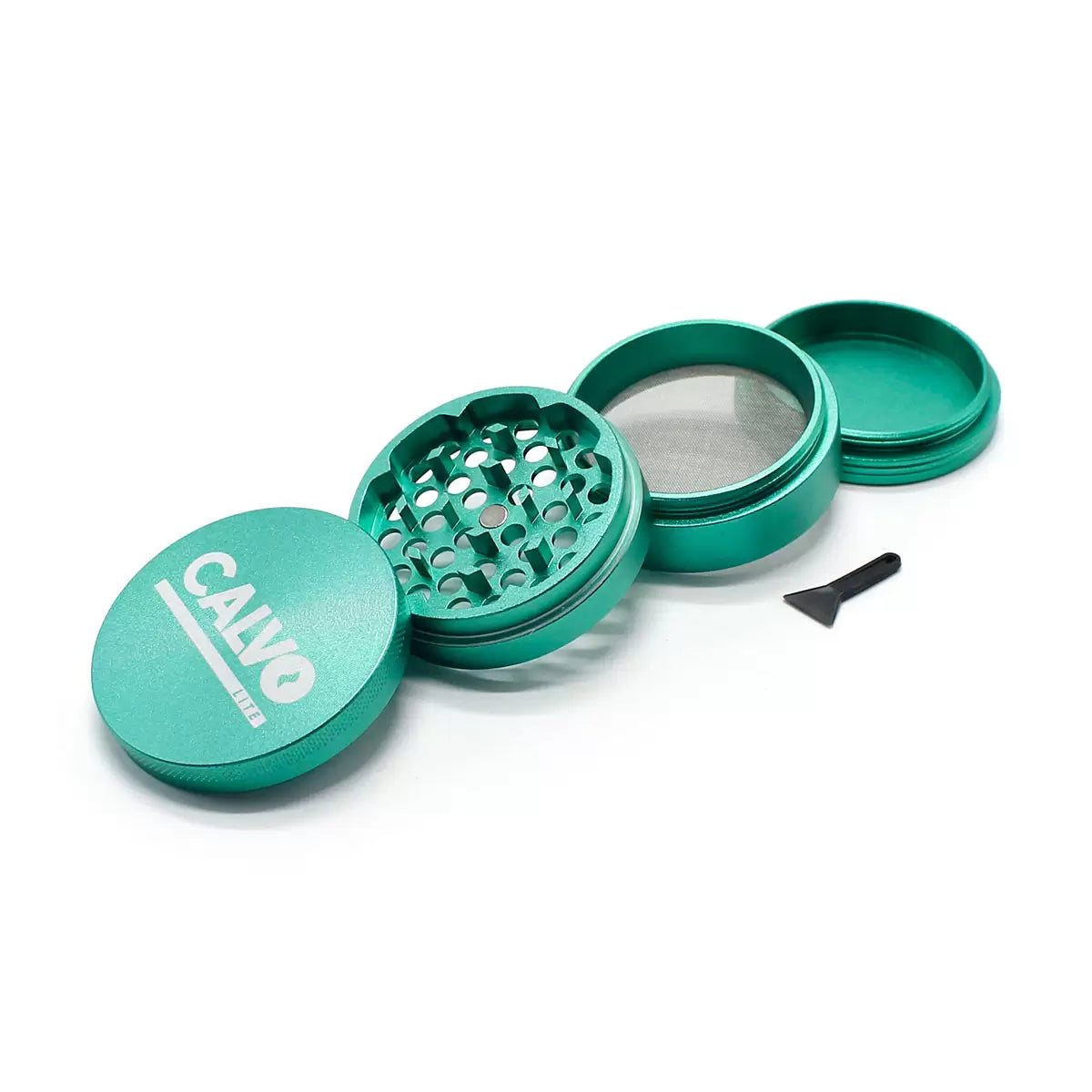 Moledor Metalico Verde 63mm Calvo Glass