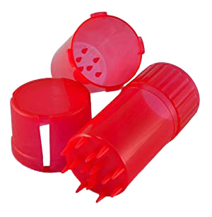 Moledor Y Contenedor 3 En 1 Rojo