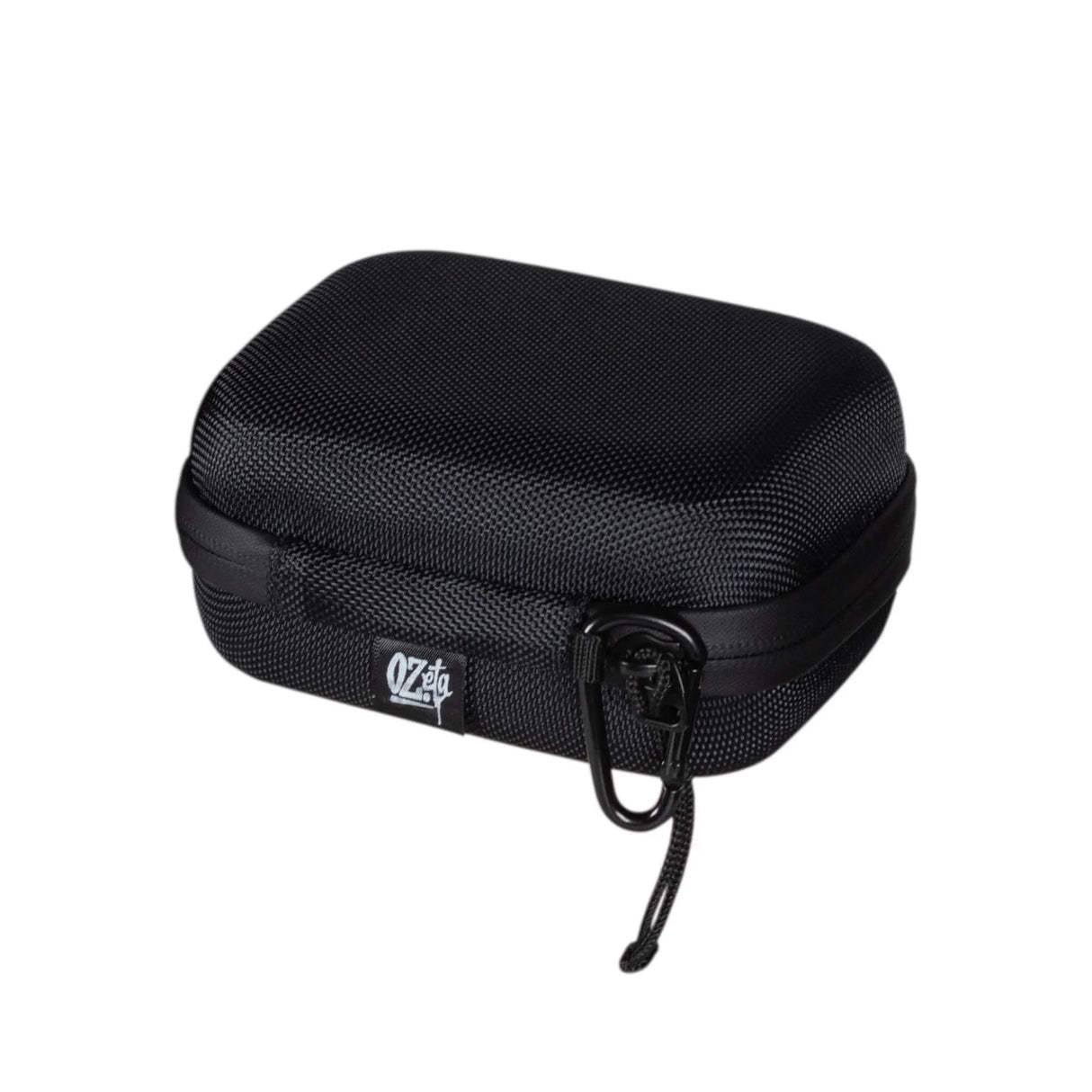 Estuche rígido negro mediano con cierre y mosquetón para accesorios de cultivo indoor